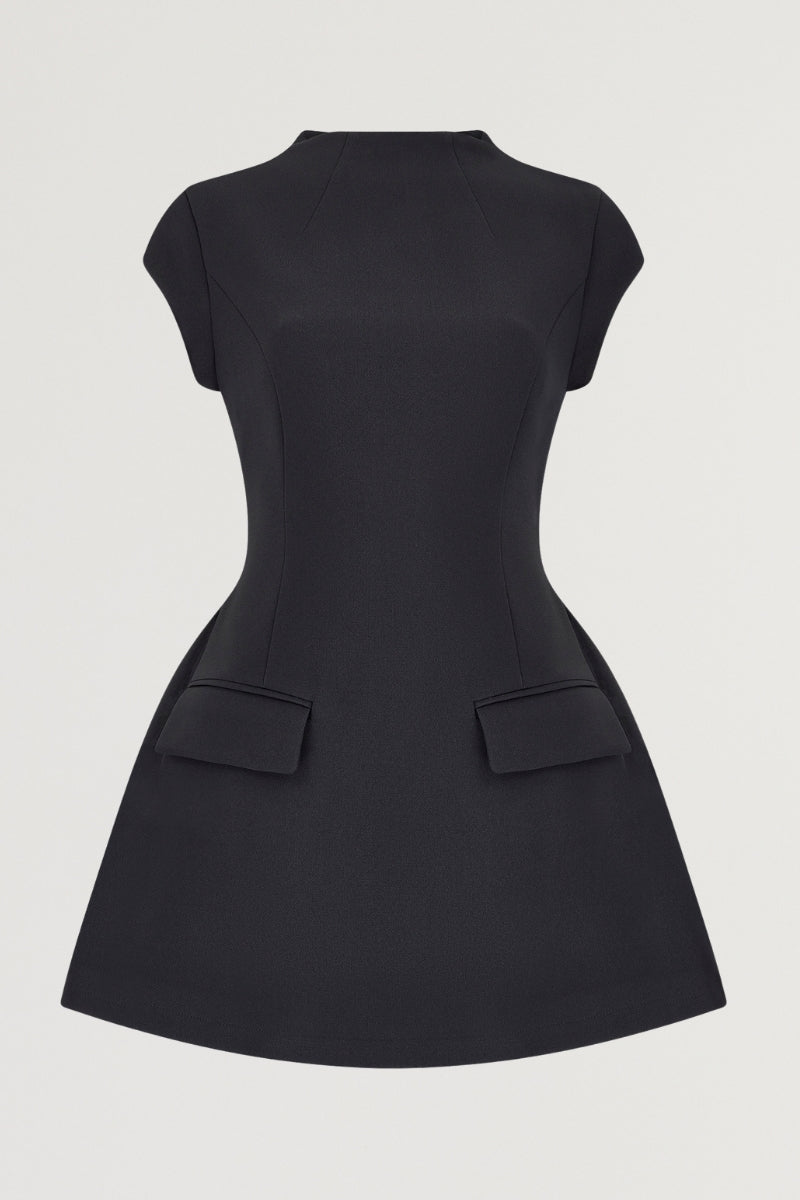 Minivestido con mangas aladas