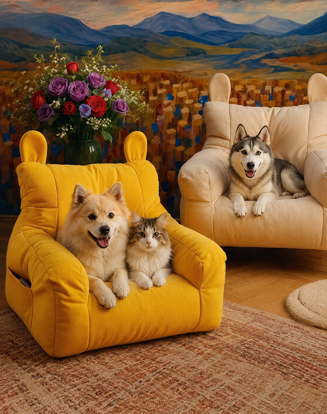 PawLuxe Luxe Huisdierenbank met afneembaar kussen