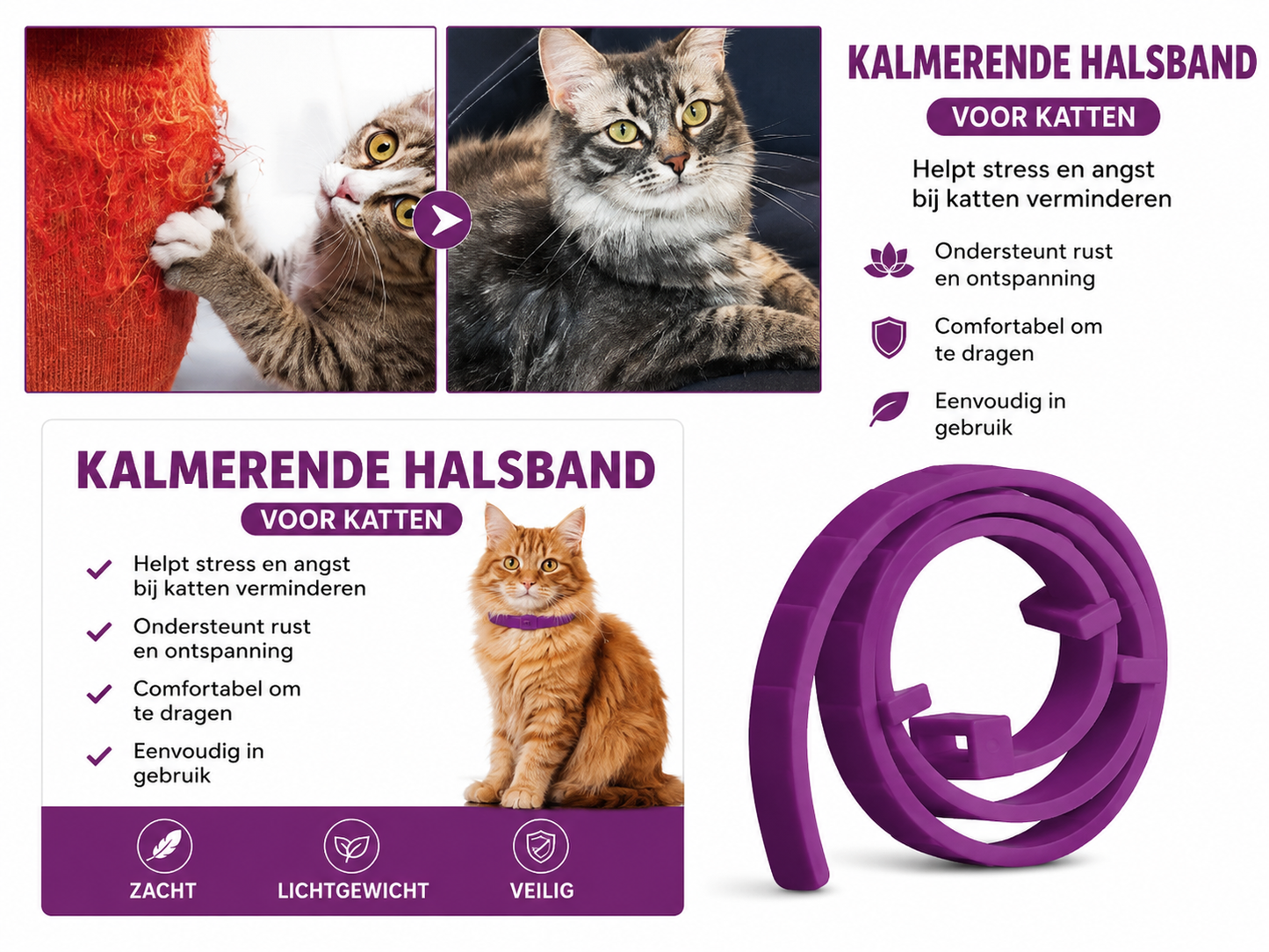 PawLuxe Kalmerende Kattenhalsband