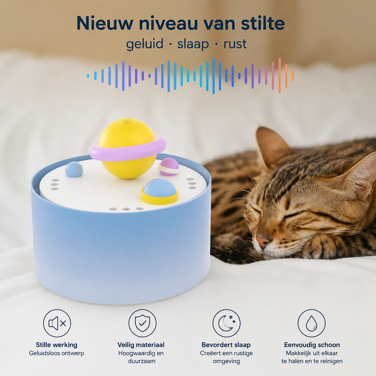 PawLuxe Keramische Drinkfontein voor Katten