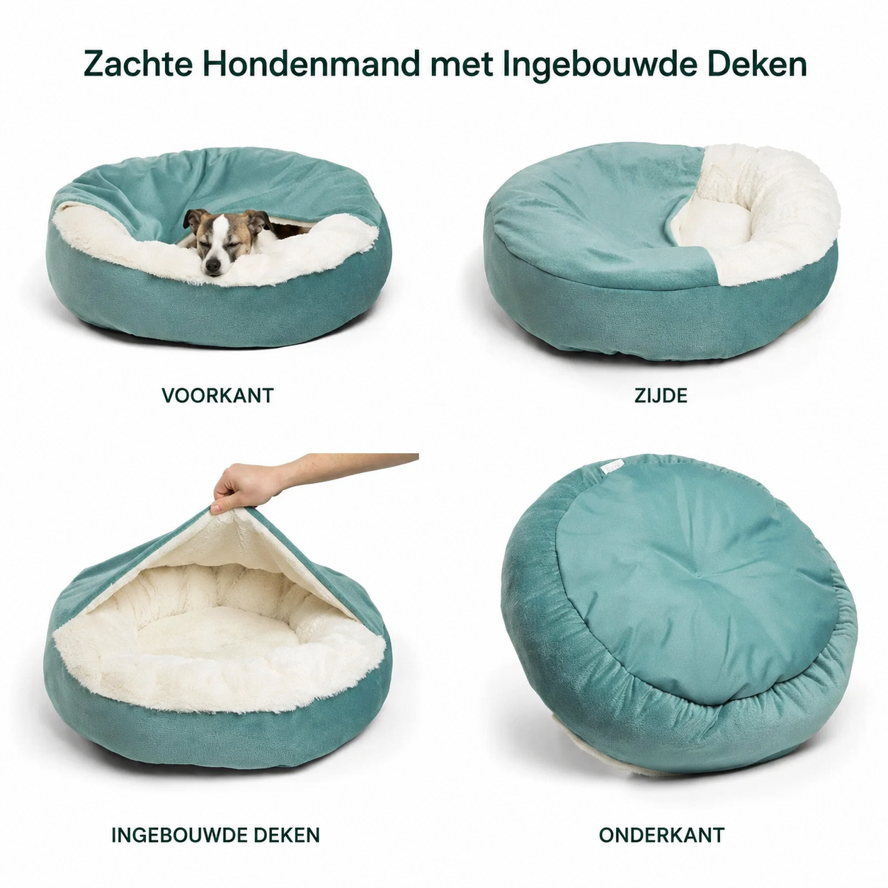 Detailfoto PawLuxe hondenbed – hoogwaardig materiaal en afwerking