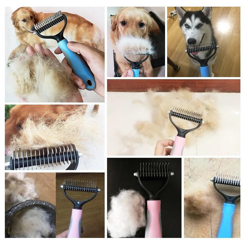 PawLuxe Dubbele Verzorgingsborstel voor Hond & Kat