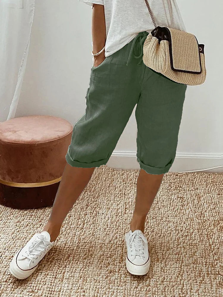 Mavrelle | Shorts de algodón y lino para mujer 1 + 1 Gratis