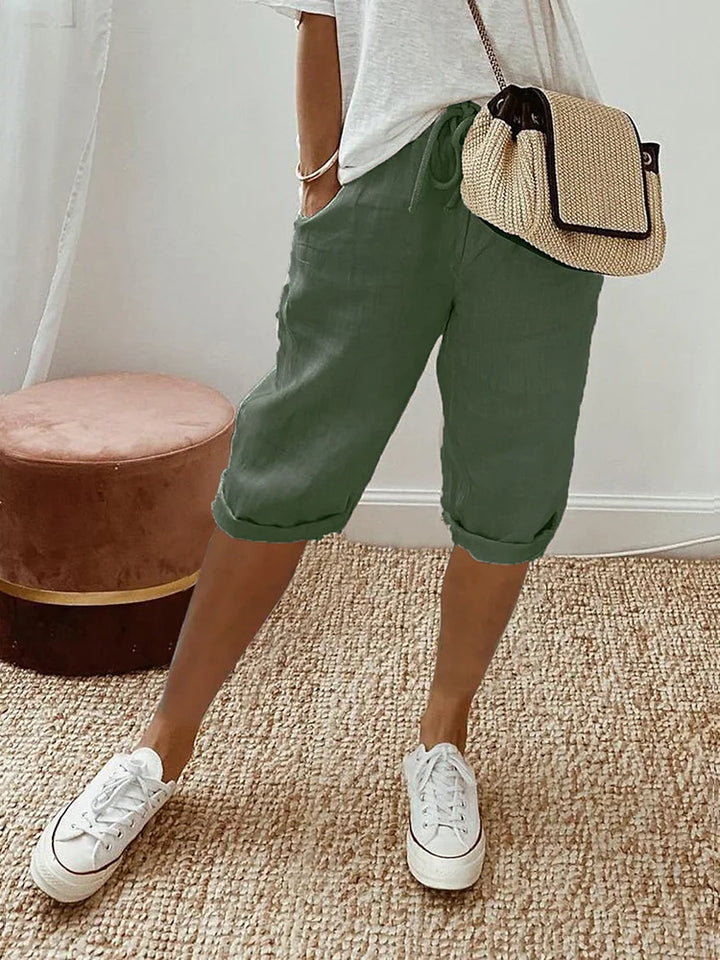 Mavrelle | Shorts de algodón y lino para mujer 1 + 1 Gratis