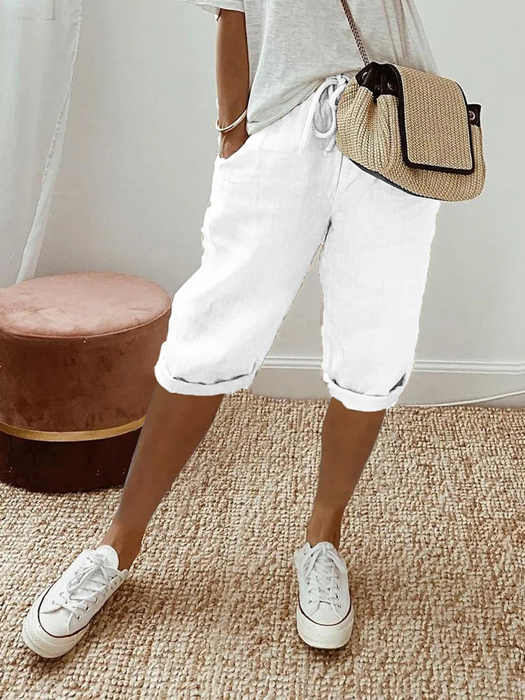 Mavrelle | Shorts de algodón y lino para mujer 1 + 1 Gratis