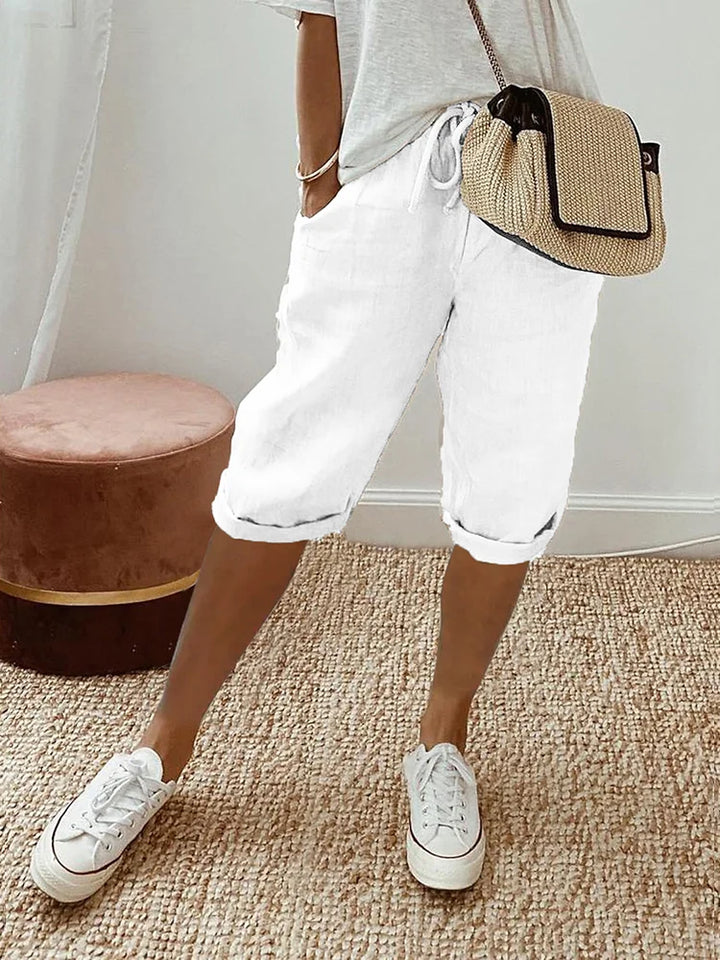 Mavrelle | Shorts de algodón y lino para mujer 1 + 1 Gratis
