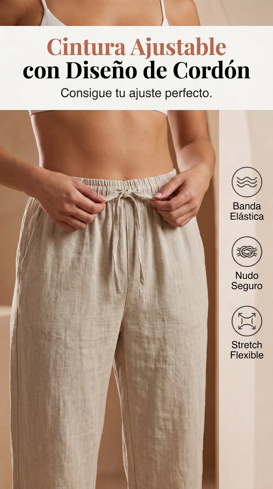 Mavrelle | Shorts de algodón y lino para mujer 1 + 1 Gratis