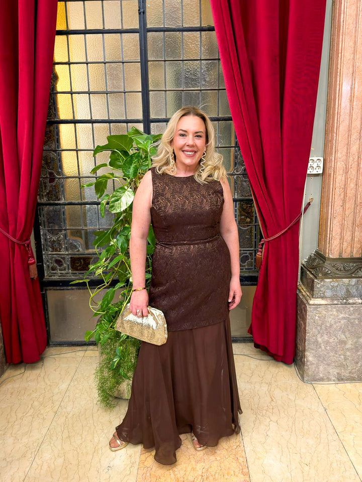 Vestido Teia Moca