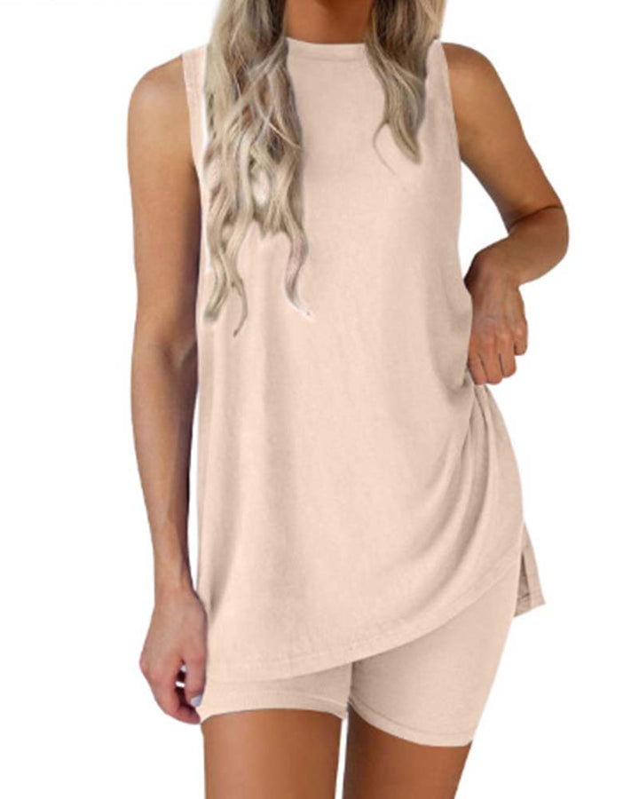 Luna | Conjunto de top sin mangas y shorts