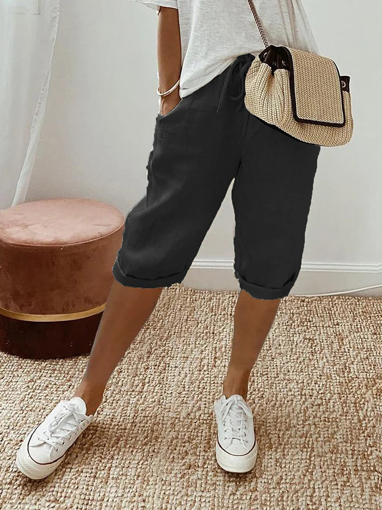 Mavrelle | Shorts de algodón y lino para mujer 1 + 1 Gratis