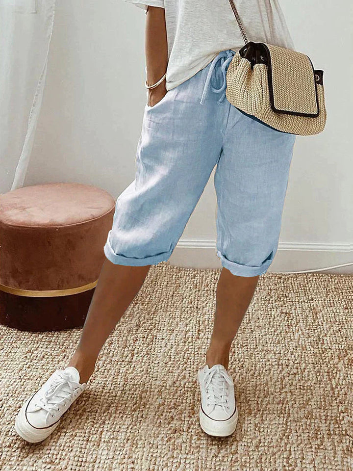 Mavrelle | Shorts de algodón y lino para mujer 1 + 1 Gratis